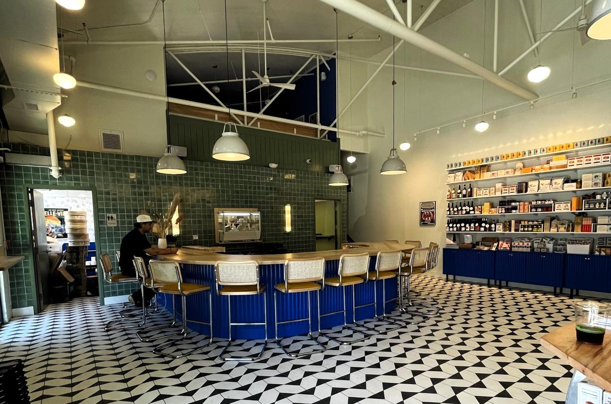 Wedgewood Cheese Bar gets both its name and the inspiration for its classic blue-and-white decor from Wedgwood China, manufactured in co-owner Stevie Webb’s native England.