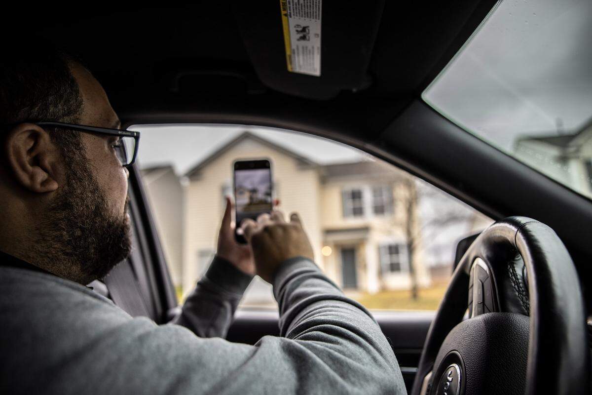 Charlotte Realtor Jonathan Osman in 2022 took a photo of a house in a neighborhood where institutional investors have bought a large number of properties.