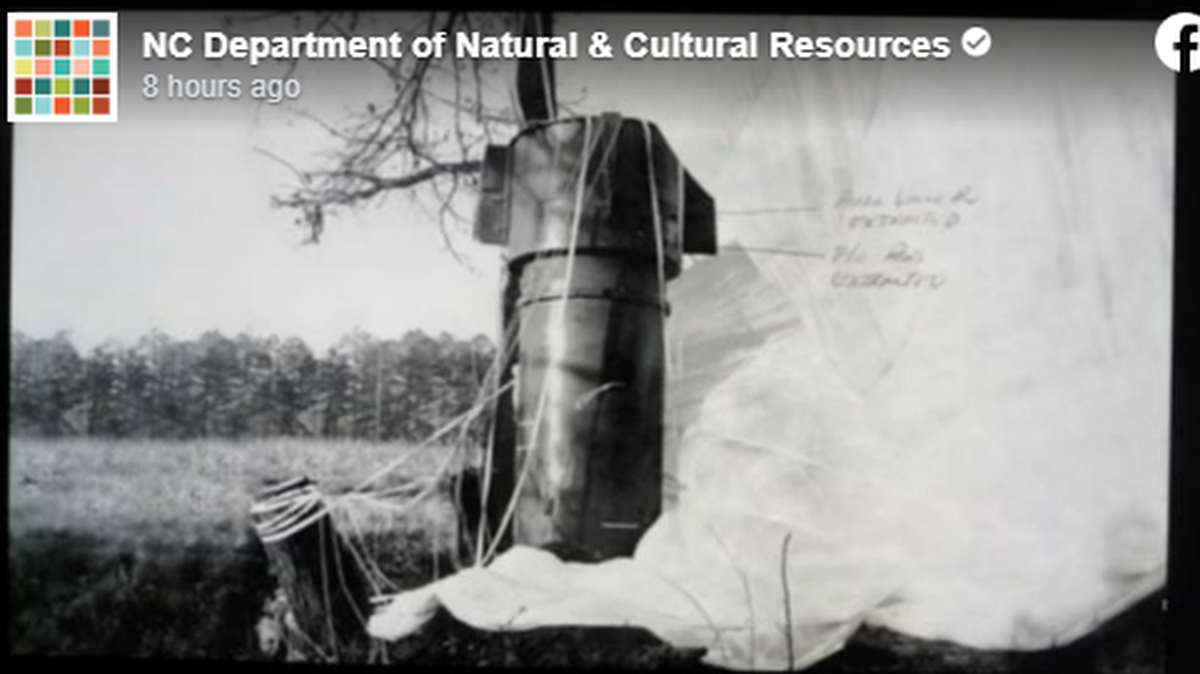 One of the bombs that fell onto North Carolina in 1961 didn’t have much damage, officials said.