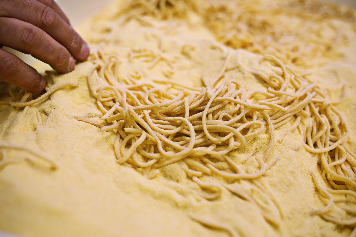 Osteria G, which serves renditions of Italian regional classic dishes, makes all the pasta by hand.