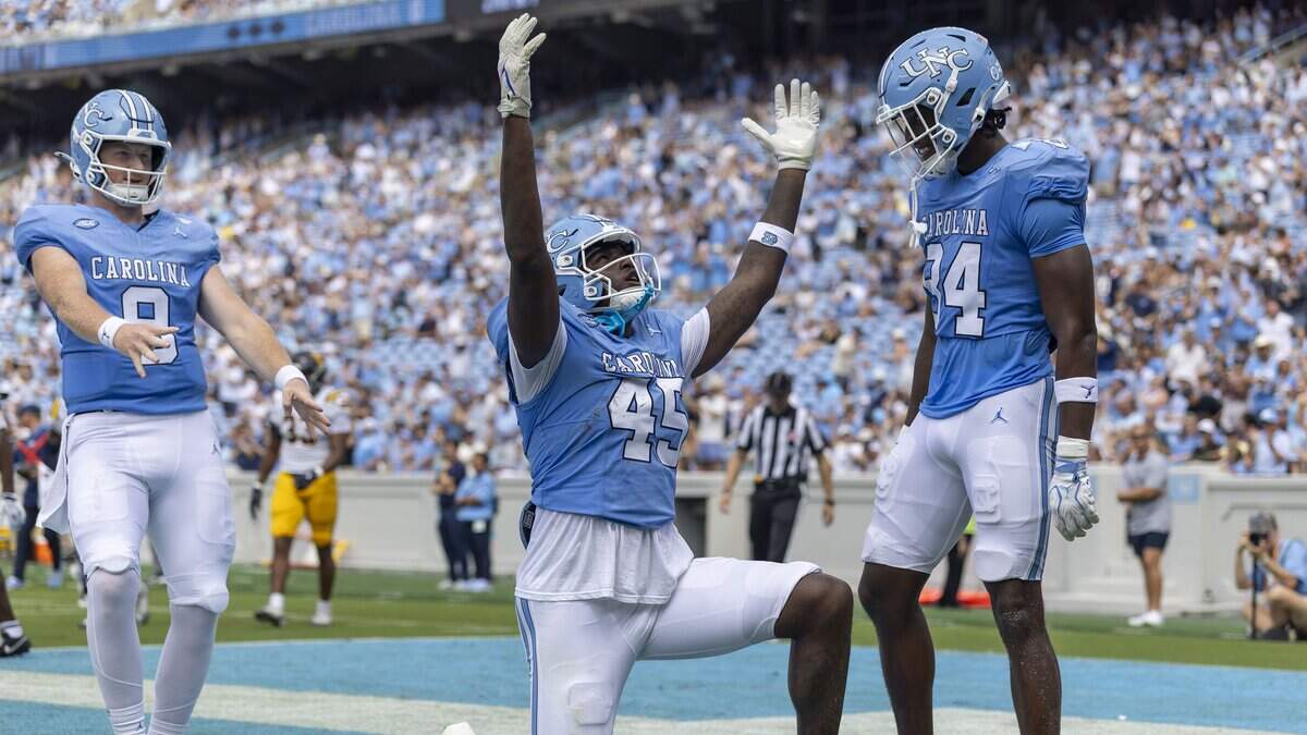 UNC football dances past ETSU in the rain. Observations from the Tar Heels' win