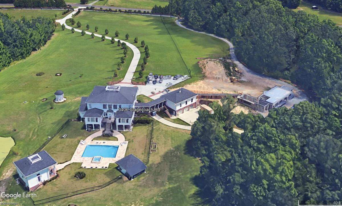 #9. 3406 Stagecoach Road, Durham. Assessed building value: $2,143,275. Land value: $291,524. Heated sq. ft.: 7,142. Acres: 11.55. Built in 2004. 5 full baths, 1 half baths, 4 bedrooms.