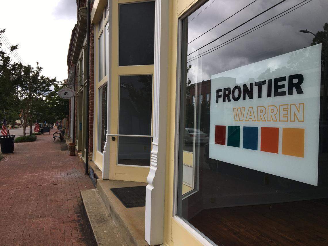 Frontier Warren is a new coworking space in downtown Warrenton. The town of Warrenton worked with the Research Triangle Foundation to launch the hub.