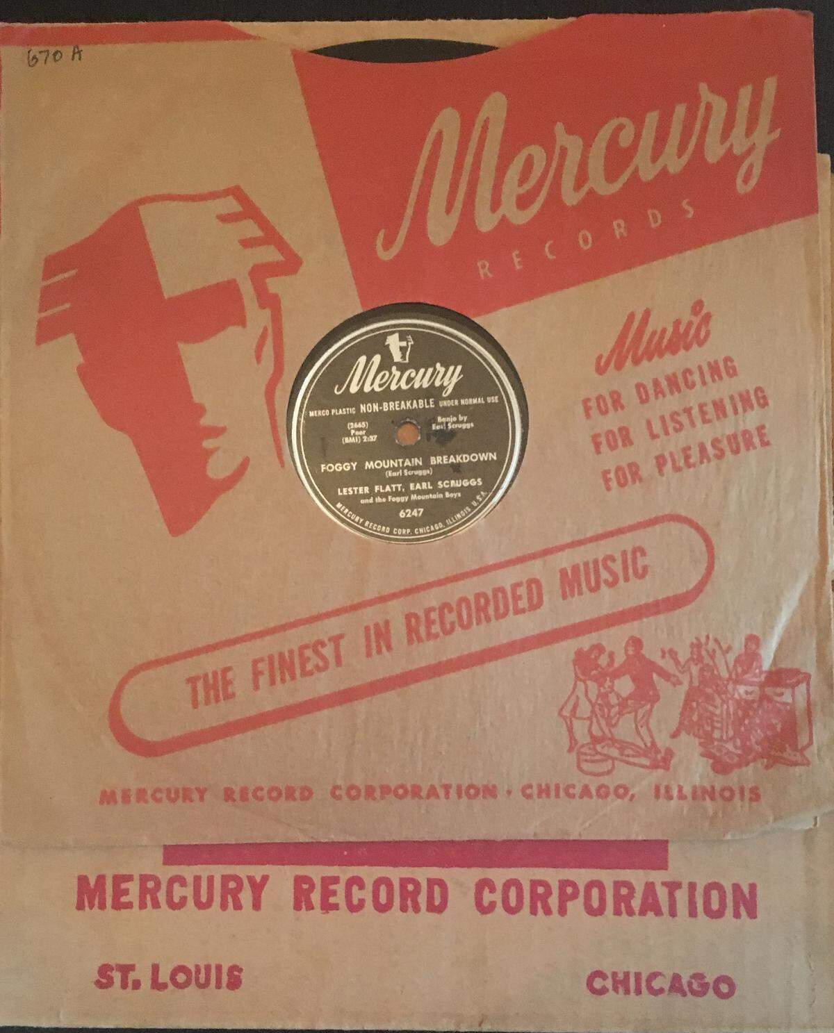 Flatt & Scruggs recorded “Foggy Mountain Breakdown” in 1949. It was released in 1950 by Mercury Records.