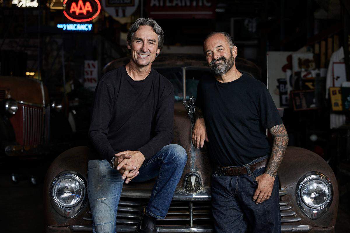 Mike Wolfe and Frank Fritz of the History Channel series “American Pickers.”