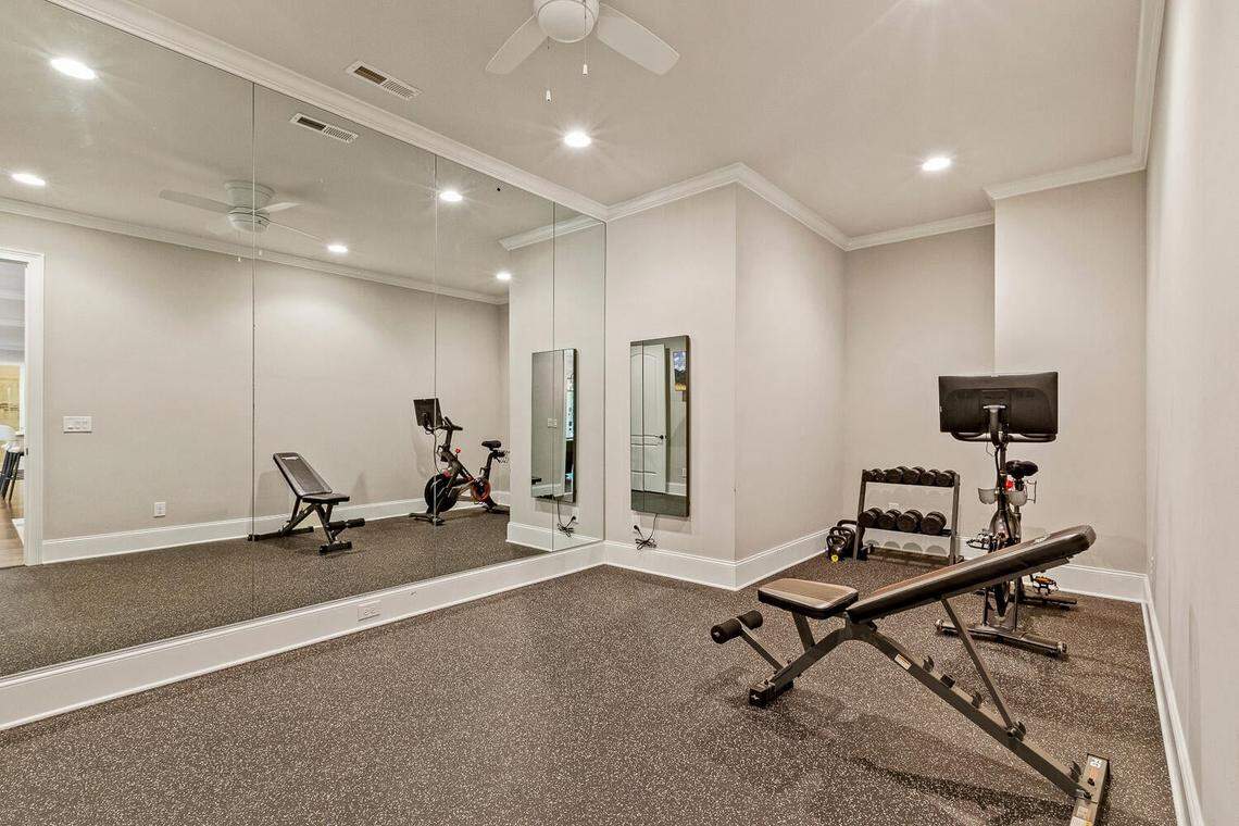 The gym at 1205 Queensferry Road in Cary’s MacGregor Downs.