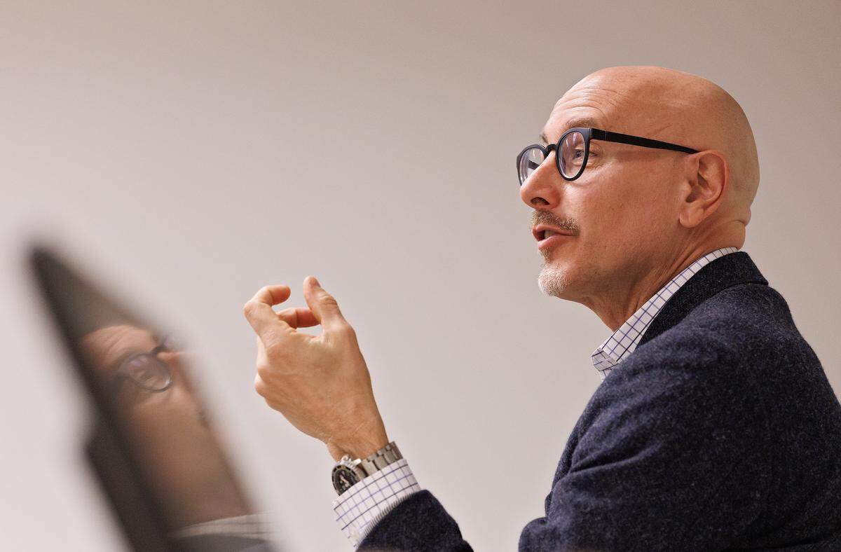 Daniel DiSalvo teaches a Foundations of American Civic Life class at UNC-Chapel Hill on Tuesday, April 7, 2026.  
