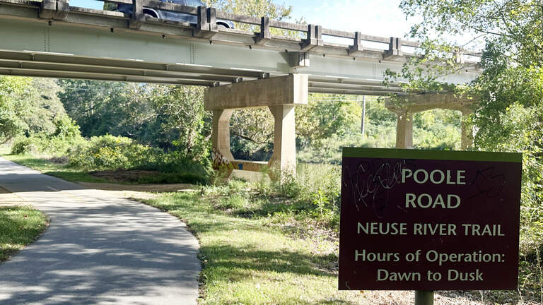 Planned widening of Poole Road would include two new bridges over the Neuse River