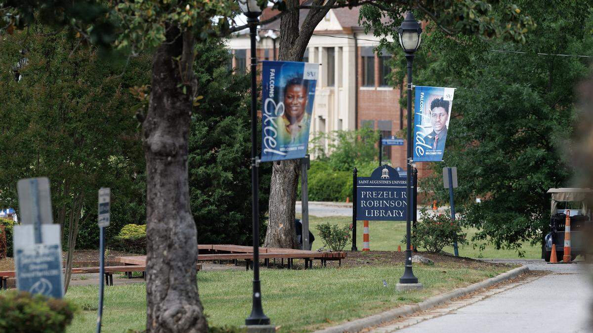 The campus of St. Augustine’s University is pictured on Thursday, April 30, 2026, in Raleigh, N.C.