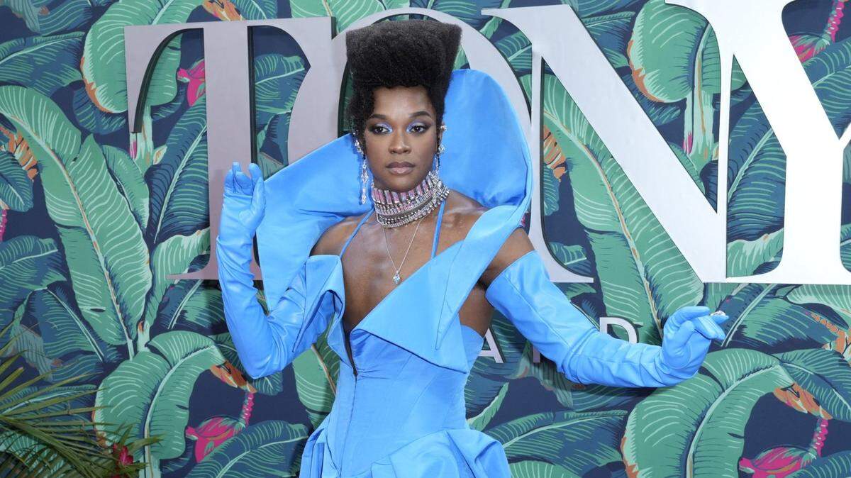 J. Harrison Ghee arrives at the 76th Annual Tony Awards at the United Palace in New York City on Sunday, June 11, 2023.