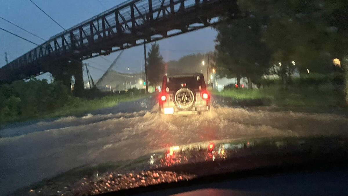 Flash flooding hit parts of downtown Durham Wednesday evening as more strong storms moved through the area.