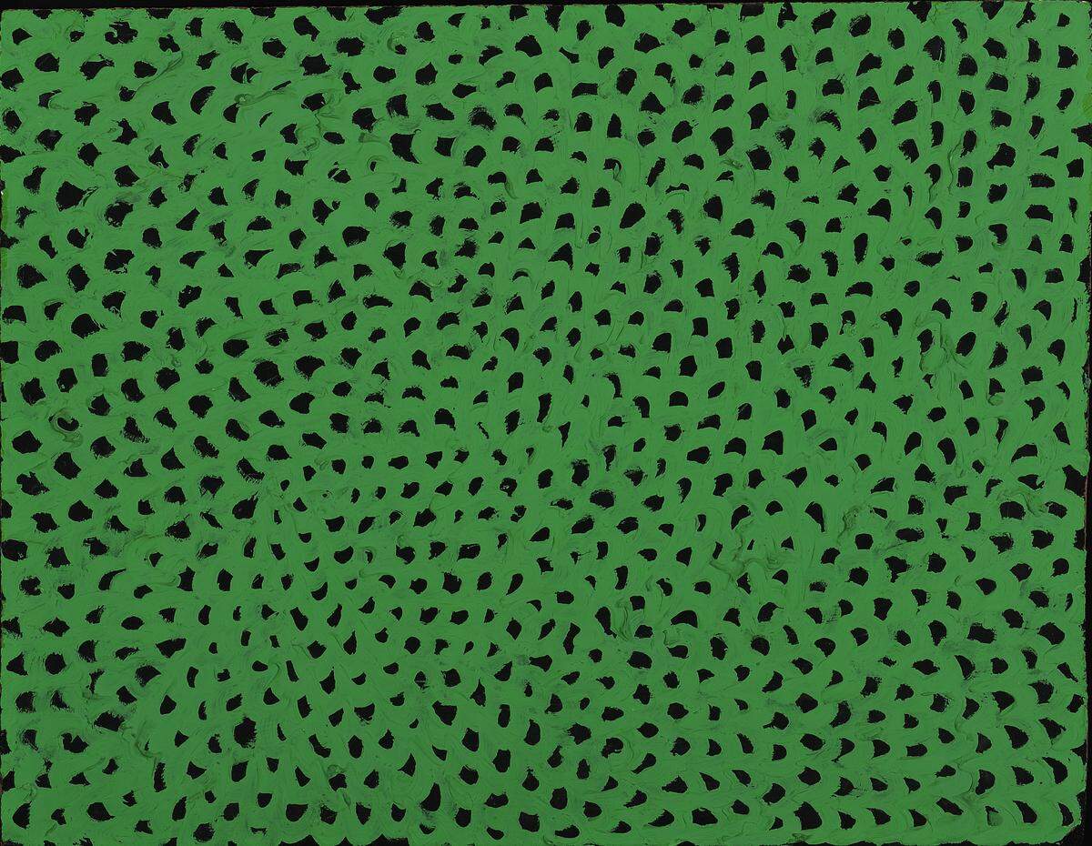 “Untitled,” by Yayoi Kusama, from 1967, is one of several of the artist’s earlier works in “Yayoi Kusama: Open the Shape Called Love” at the Ackland Art Museum.