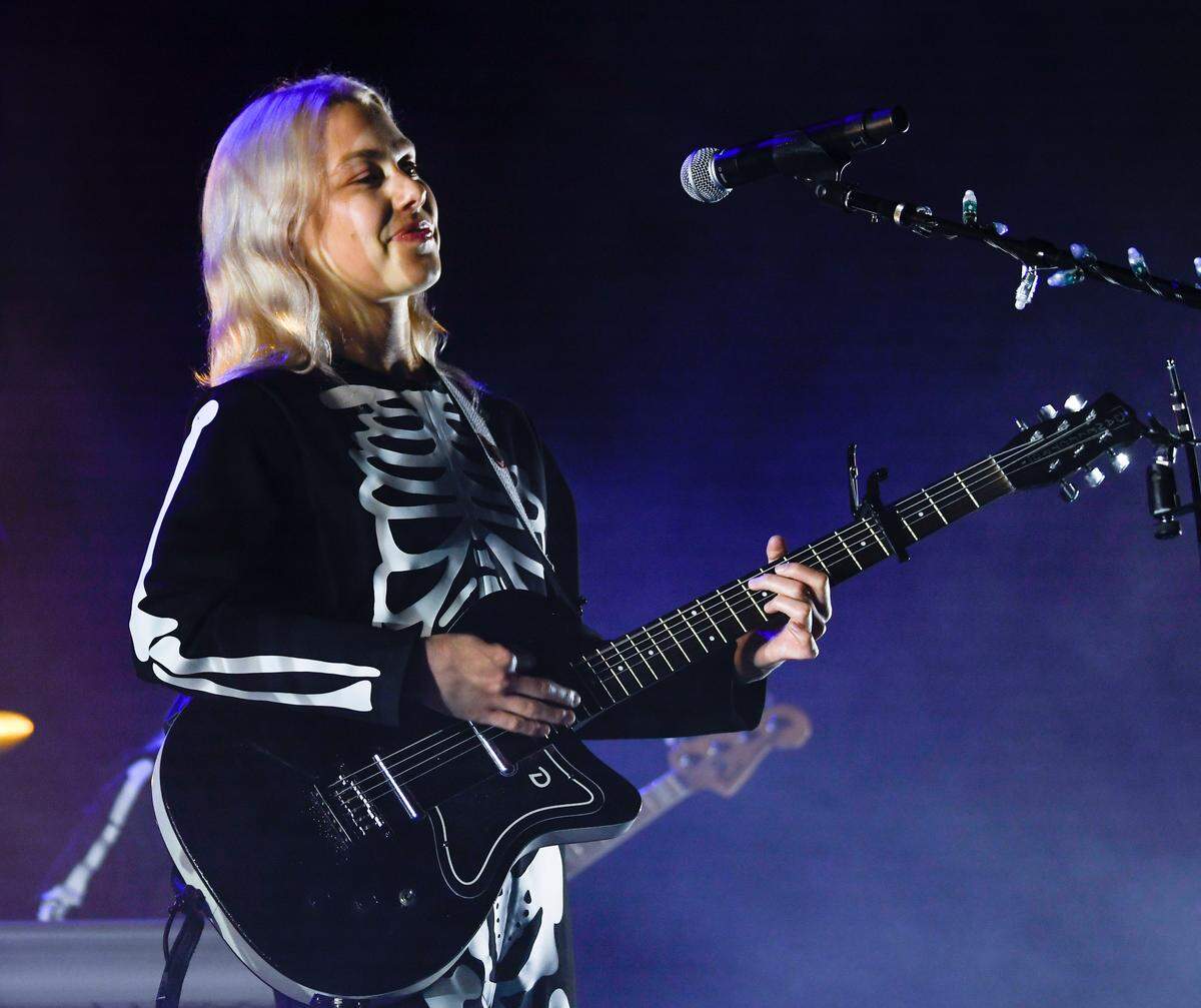 Phoebe Bridgers in concert at Raleigh, N.C.’s Red Hat Amphitheater Tuesday night, Sept. 21, 2021.