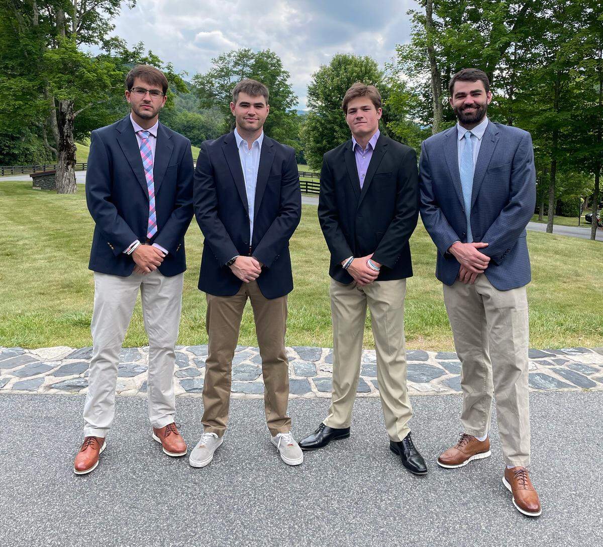 From left, Beau Maye, Cole Maye, Drake Maye and Luke Maye