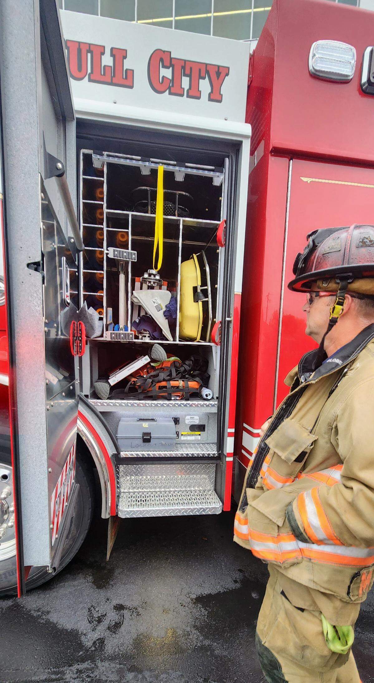Durham Fire Department’s new Rescue 1 carries twice as much equipment as the previous truck, fire officials said.