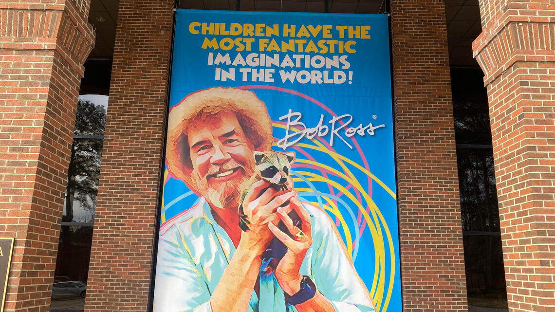 World’s largest exhibition of Bob Ross paintings are in this ‘happy little’ show in NC