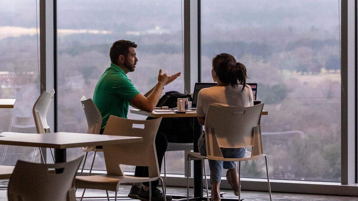 Pendo employees work in the software company’s downtown Raleigh headquarters Wednesday, Feb. 23, 2022.