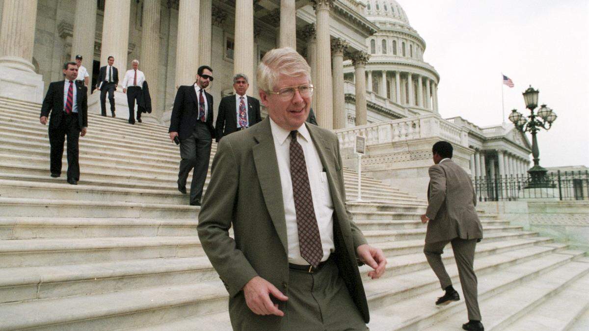 Congressman David Price on Capitol Hill, August 11, 1992.