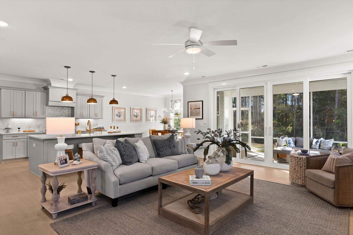 A model interior for a single-familiy home developed by Raleigh-based Robuck Homes.