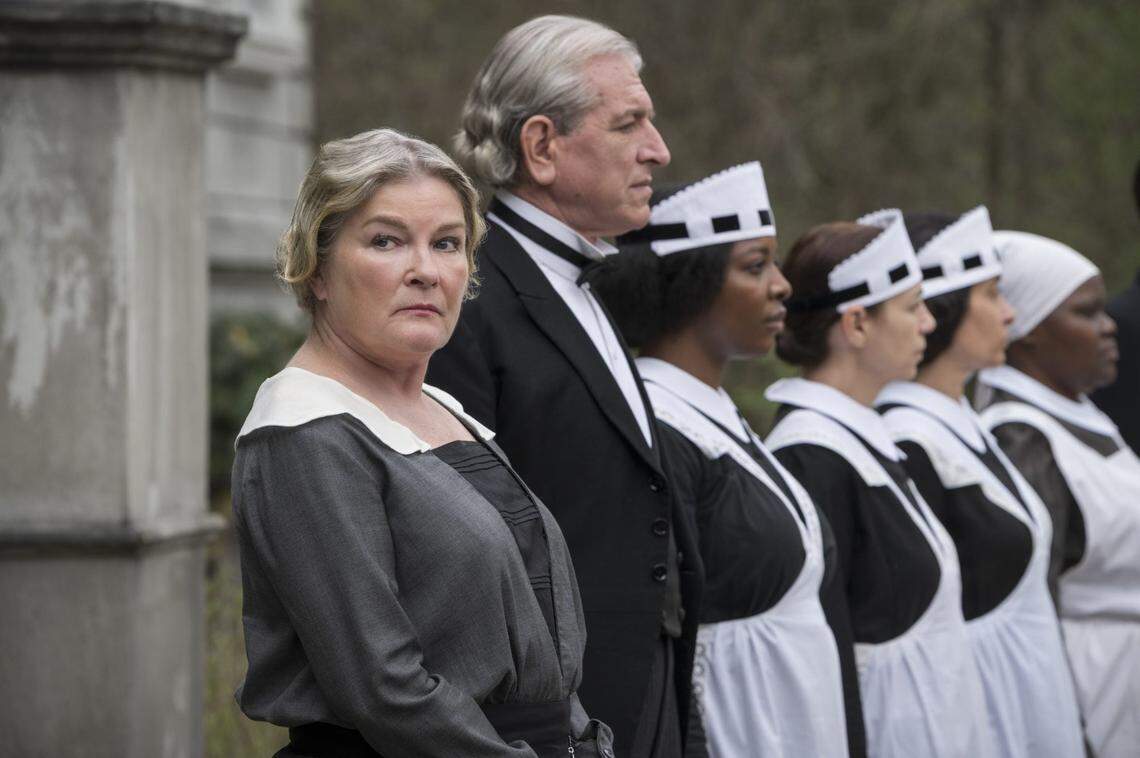 Kate Mulgrew as Mrs. Steiner in the Lifetime limited series “Flowers in the Attic: The Origin.”