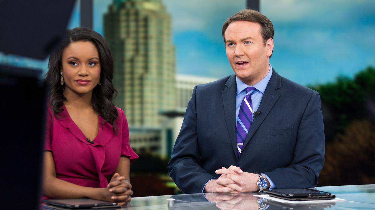 WNCN / CBS 17 anchors Felicia Bolton, left, and Bill Young.