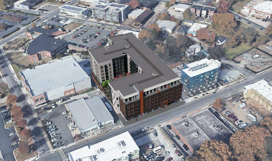 The upcoming 509 Aura apartment development on 509 North Mangum Street from Dallas-based multifamily developer Trinsic Residential Group is slated to begin construction work soon.