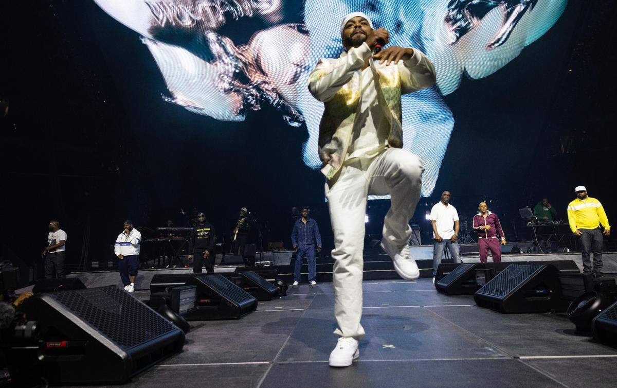 Wu-Tang Clan in concert on their “Wu-Tang Forever: The Final Chamber Tour”, Saturday night, June 7, 2025.