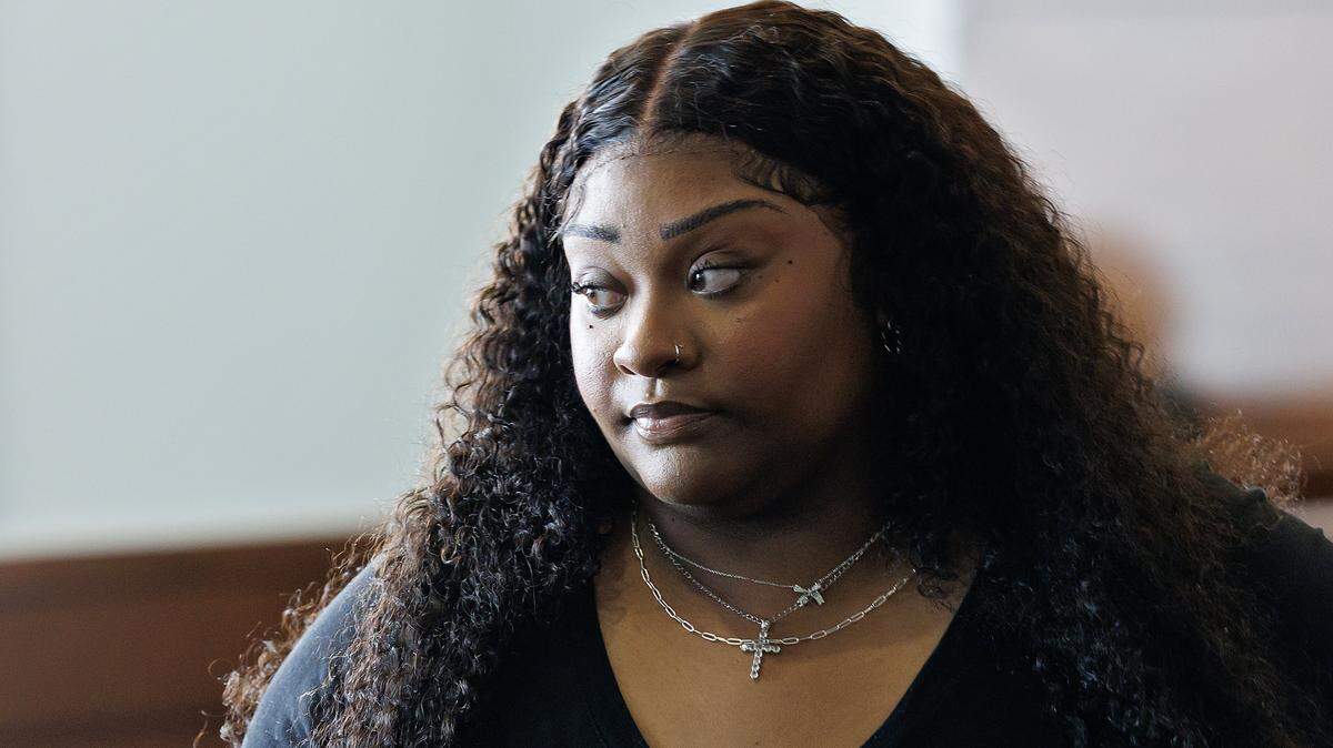 Brenay Kennard awaits the start of a hearing in a Durham County courtroom on Tuesday, March 3, 2026.