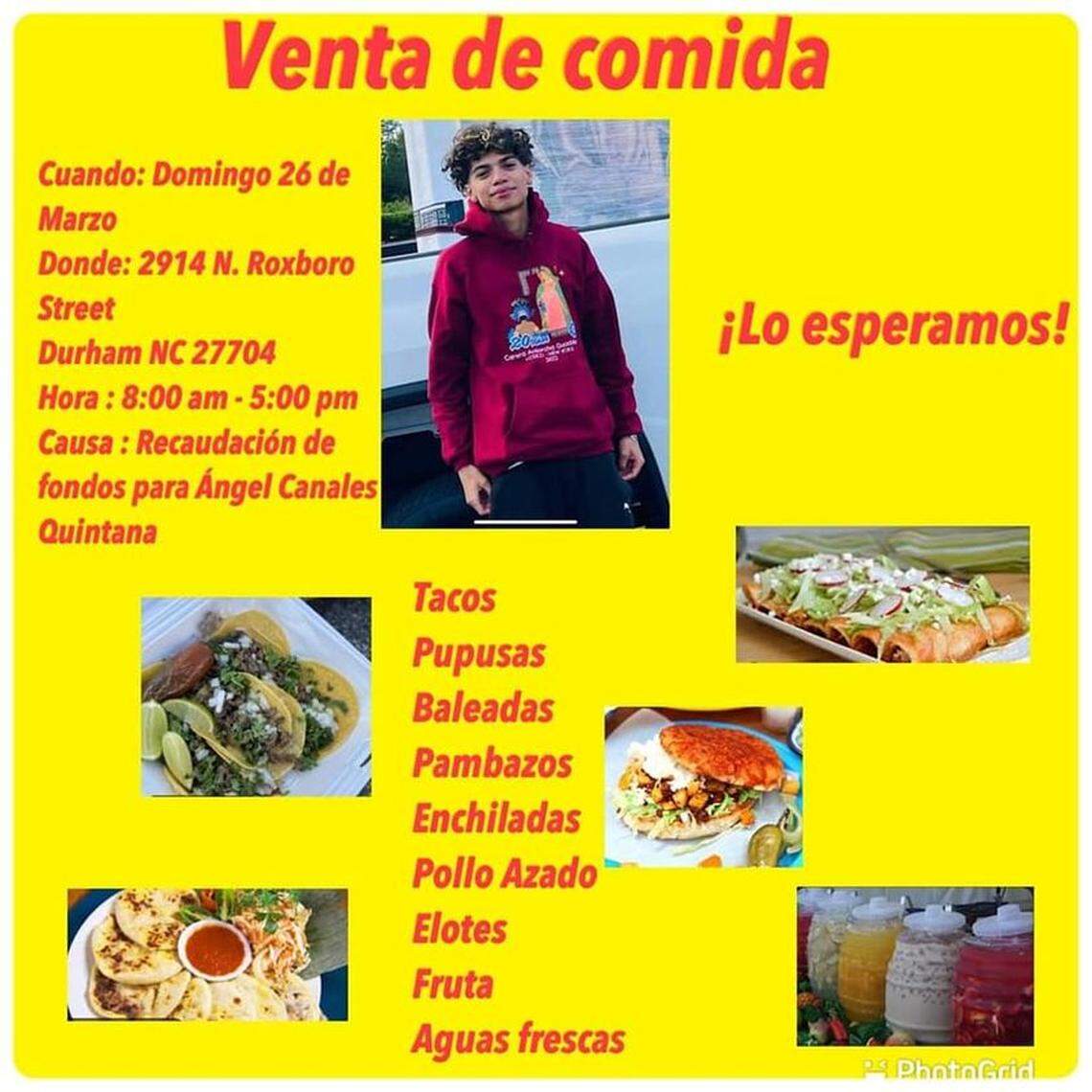 A fundraiser for Angel Canales’ funeral expenses will be held this Sunday, according to a flyer in Spanish shared on social media.