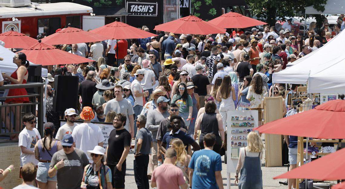 Over 1,000 people attended the Y’all Means All NC Beer Festival at Raleigh Brewing in Raleigh, N.C., Saturday, April 25, 2026.