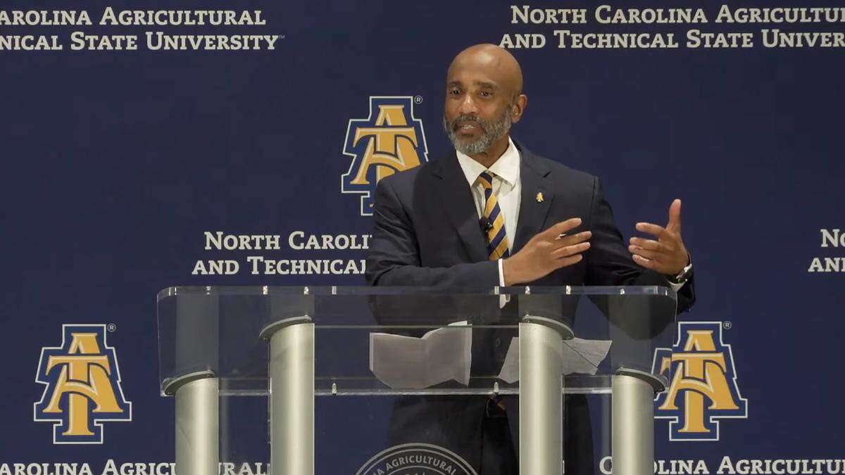 James Martin is introduced Friday, June 21, 2024, as the 13th chancellor of North Carolina A&T State University.