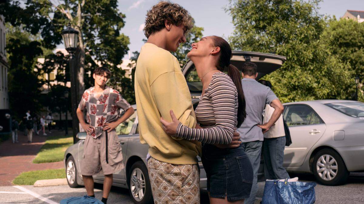 Steven (Sean Kaufman) , Jeremiah (Gavin Casalegno), and Belly (Lola Tung) in “The Summer I Turned Pretty.”