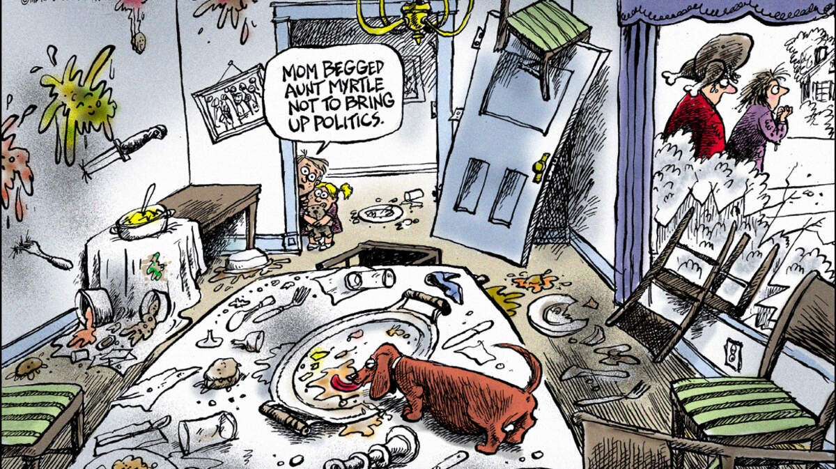 Dwane Powell cartoon from November 2000.