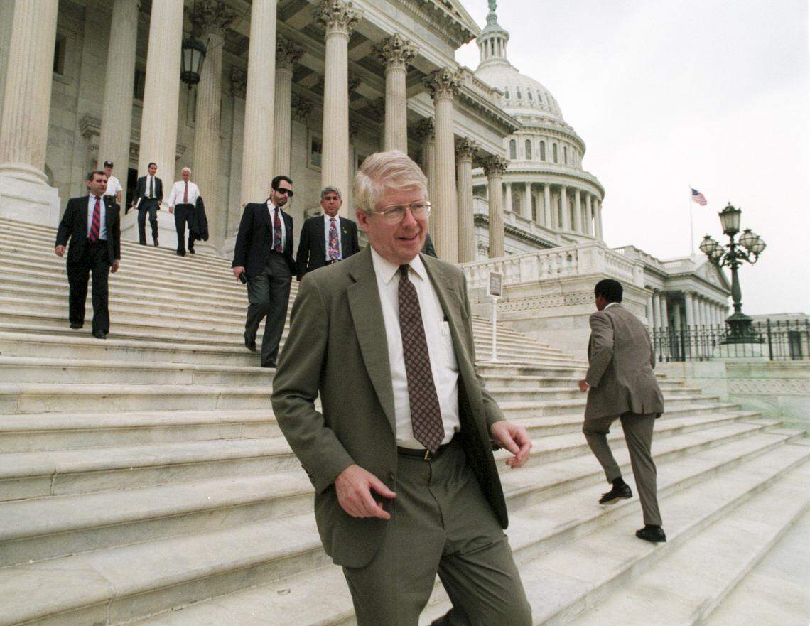Congressman David Price on Capitol Hill, August 11, 1992.