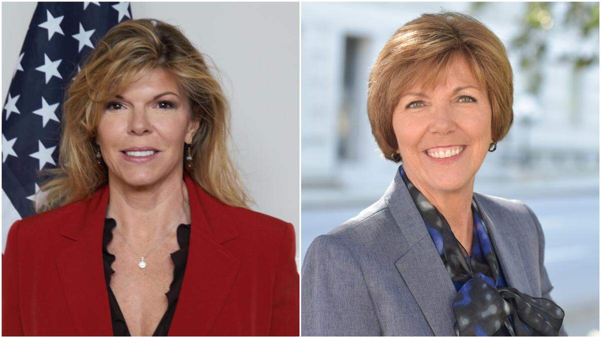 Republican Kim Coley, left, and Democrat Susan Evans are both running for the Wake County Commissioner District 4 seat.