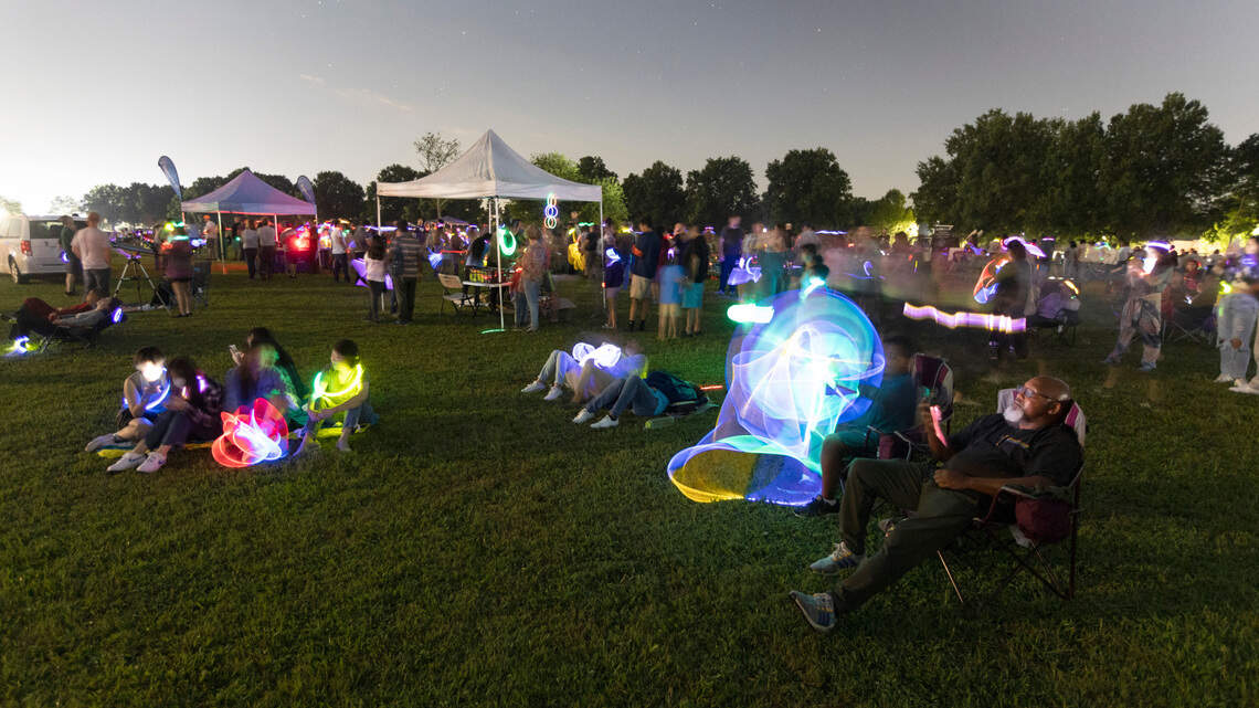 Thousands gather at Raleigh’s Dix Park to see the Perseid meteor shower