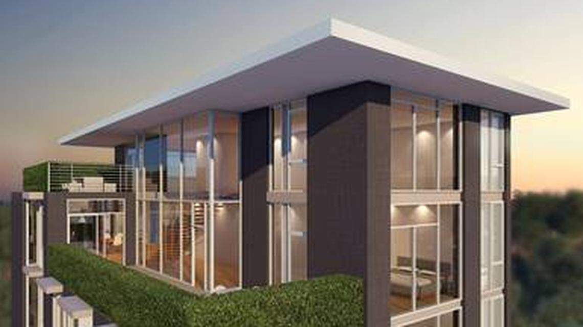 The penthouse at the Callista, a new project from Chapel Hill architect Philip Szostak, will take up two floors of the six-story building.