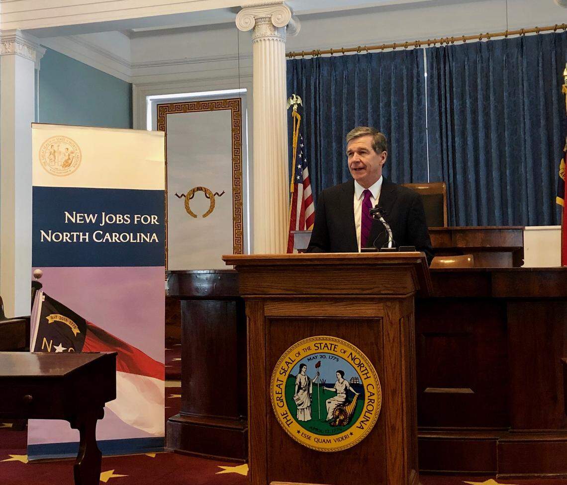 Gov. Roy Cooper welcomed French biopharmaceutical company Cellectis to North Carolina on Thursday. The French company will create 200 jobs at a Raleigh manufacturing plant in return for incentives from the state.