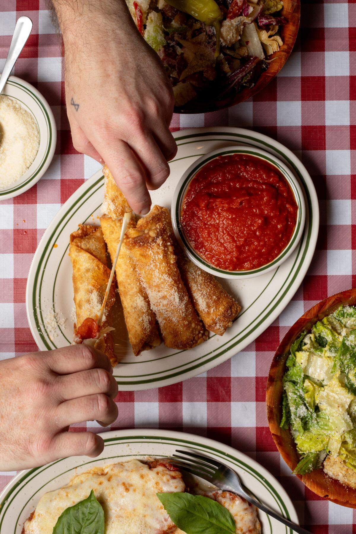 Dino’s will serve the Western New York delicacy known as Pizza Logs, a kind of pizza-stuffed egg roll.