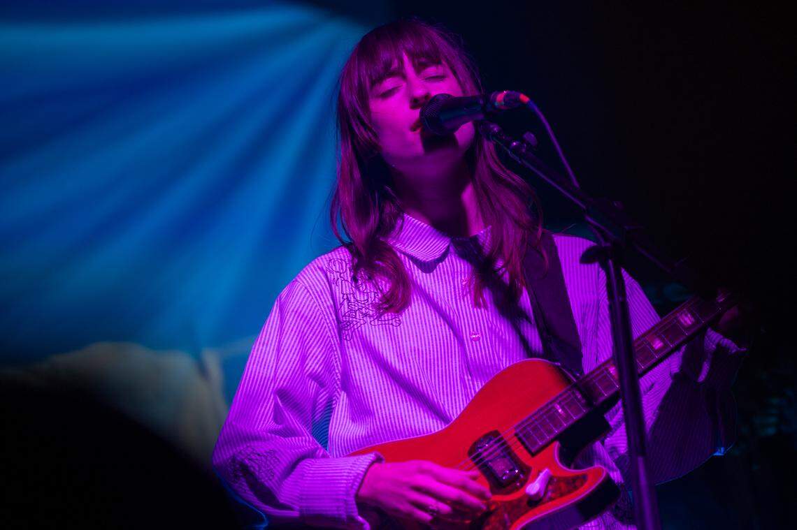 Faye Webster performs at City Plaza in Raleigh during the Hopscotch Music Festival on Friday, Sept. 6, 2024.