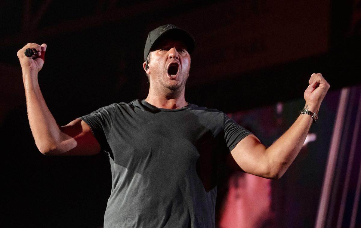 Luke Bryan brings his “Raised Up Right Tour” to the Coastal Credit Union Music Pavilion at Walnut Creek in Raleigh, N.C., Friday night, July 8, 2022.