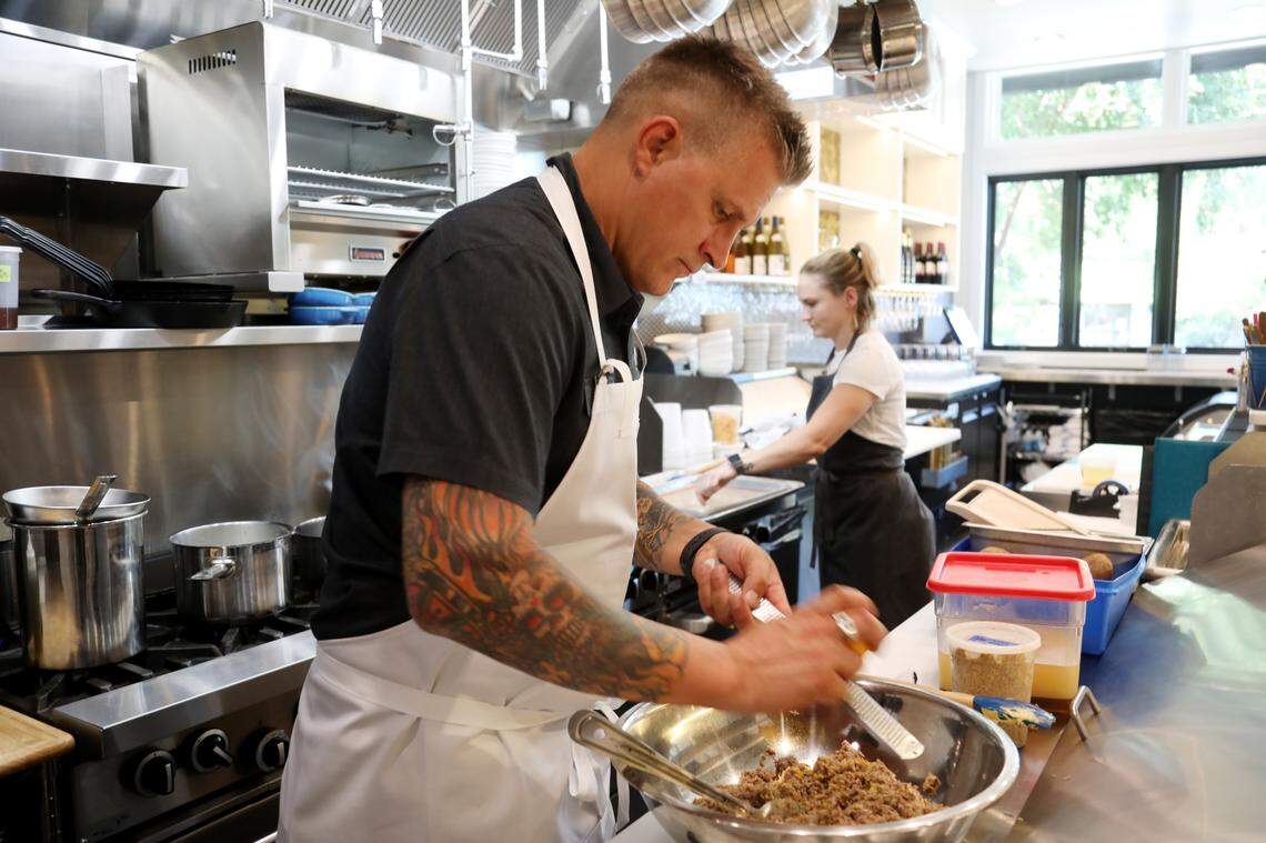 Chef Scott Crawford plans to open three new restaurants in 2024: Brodeto in Raleigh Iron Works; cocktail bar Sous Terre; and Crawford Brothers Steakhouse in Cary’s Fenton development.