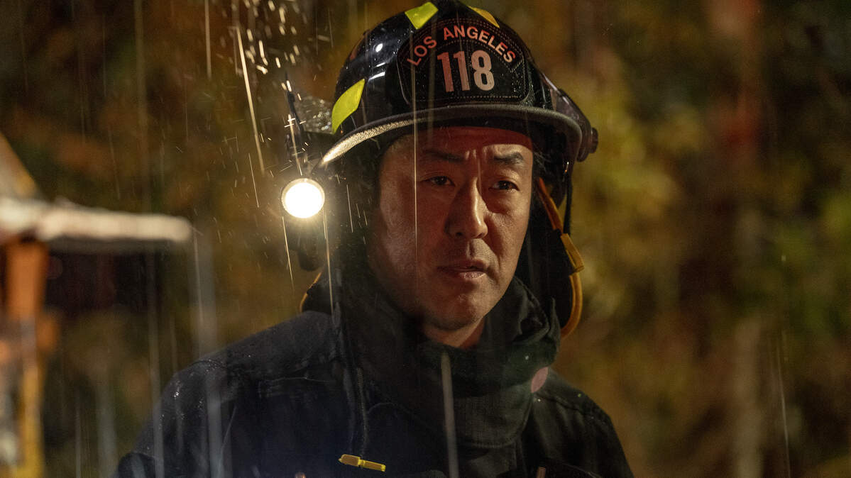 Kenneth Choi as Chimney in “9-1-1” on Fox.
