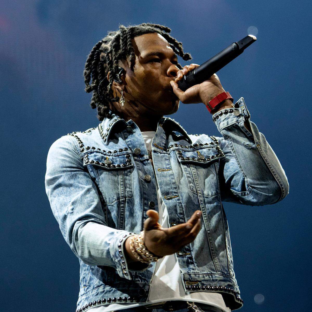 Lil Baby, GloRilla, GLOSS UP and Hunxho on their “It’s Only Us Tour” stop at Raleigh, N.C.’s PNC Arena, Monday night, Sept. 11, 2023.
