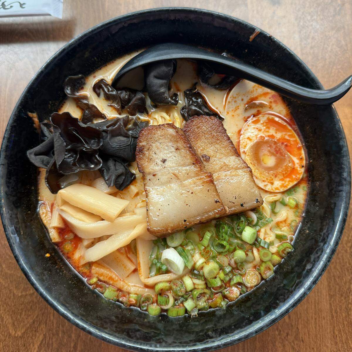 A bowl of spicy miso ramen at Sono in downtown Raleigh.