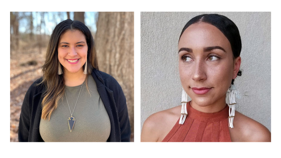 Chelsea Locklear, left, and Brittany Hunt started the Red Justice Project in the summer of 2020 to bring attention to violence against Indigenous people in North Carolina and beyond.