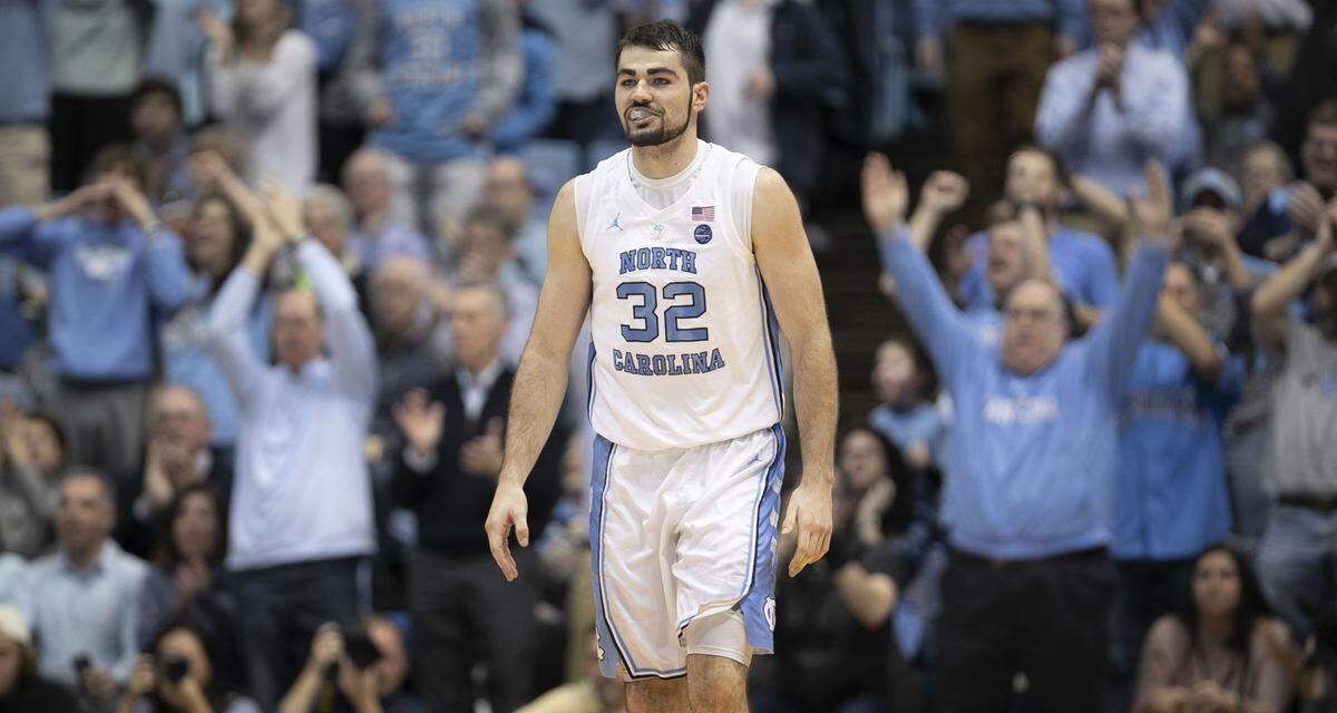 Fans react after North Carolina’s Luke Maye (32) sank a three-point basket giving the Tar Heels’ a 64-52 lead over Florida State in the second half on Saturday, February 23, 2019 at the Smith Center in Chapel Hill, N.C.