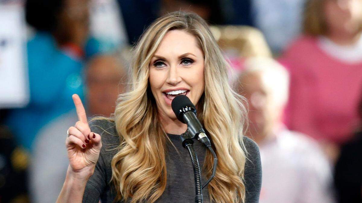 Lara Trump, Republican candidate for President Donald Trump’s daughter in law who is from Wrightsville Beach and attended N.C. State, speaks before Donald Trump campaigns at Dorton Arena in Raleigh NC on Monday, Nov. 7, 2016.