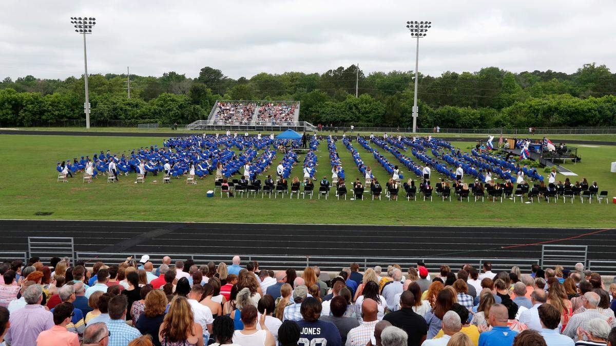 In 2021, Wake Forest High’s stadium was under renovation and its graduation was held at Heritage High School’s stadium in Wake Forest. Some families at Green Level High School in Cary want class rank removed from high school transcripts.