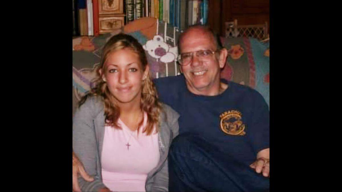 Jasmin Colon, left, with her Uncle Bill Smith in a photo taken in Spruce Pine 15 years.
